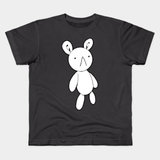 White Rabbit Bunny Sketch Style Meiruko Kids T-Shirt